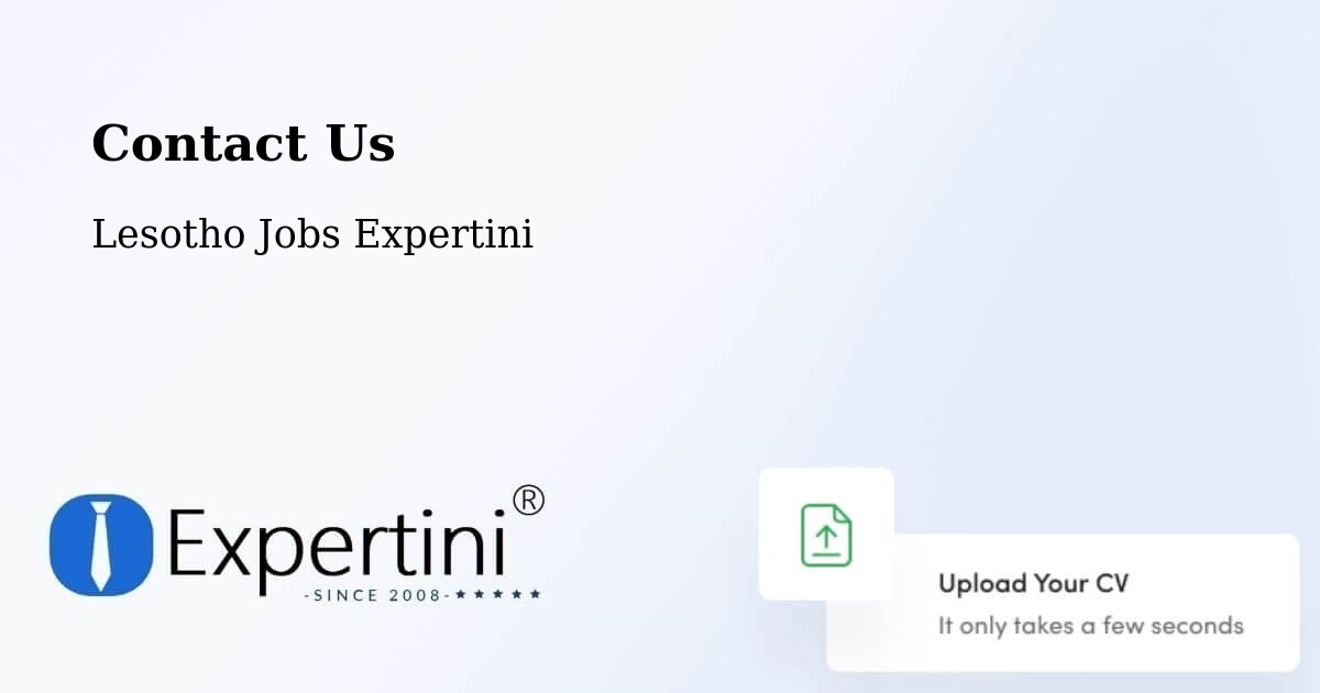 Contact Expertini – Nako - Lesotho Jobs Expertini