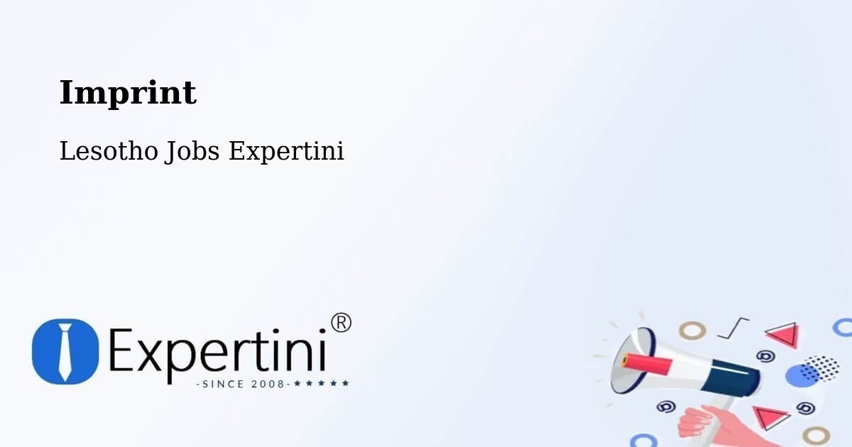 Imprint – Nako - Lesotho Jobs Expertini