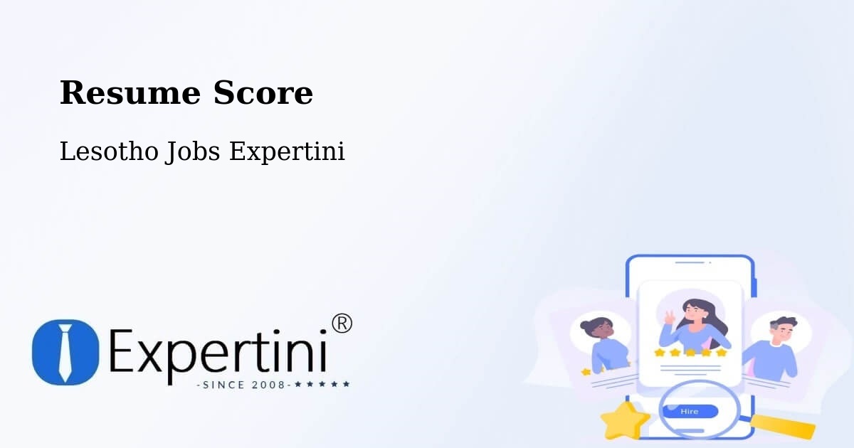 Resume Score & Job Description Match Tool – Nako - Lesotho Jobs Expertini